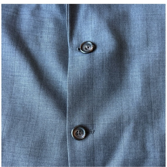 Lauren Ralph Lauren single breasted gray Windowpane check Notched blazer | 44S - Picture 8 of 16